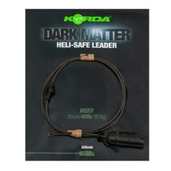 Korda Dark Matter Leader Heli Safe 40lb 50cm -Solar Vis Winkel 1520428Korda Dark Matter Leader Heli Safe 40lb 50cm 2