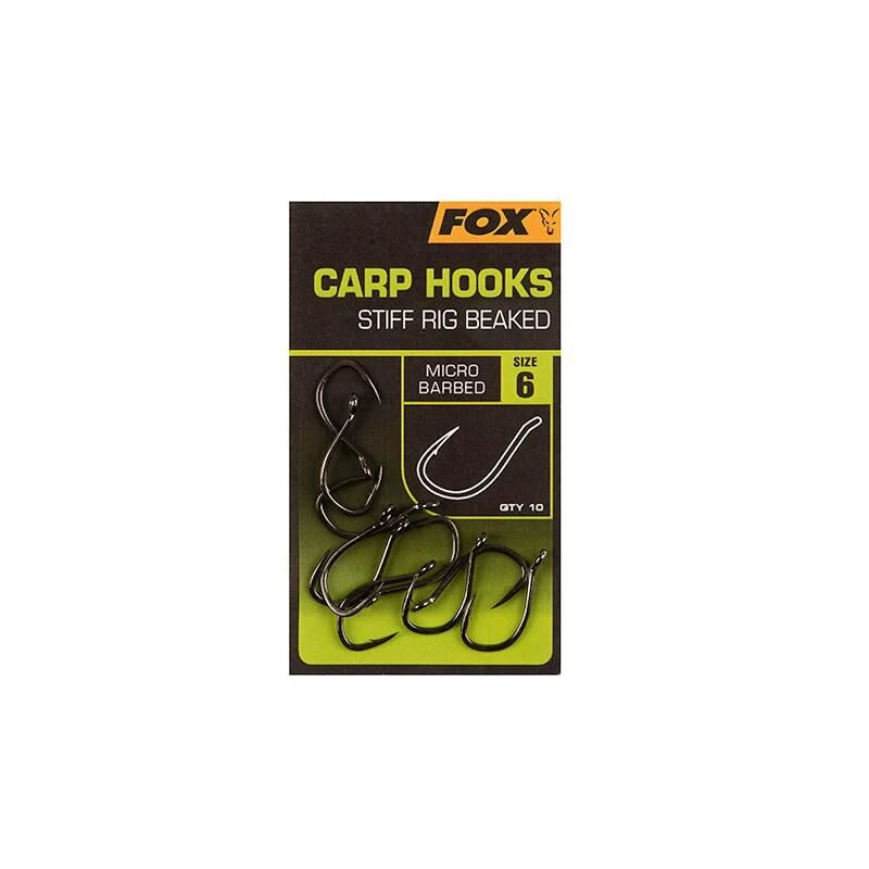 Fox Carp Hooks Stiff Rig Beaked 3 Fox Carp Hooks Stiff Rig Beaked
